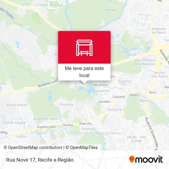 Rua Nove 17 mapa