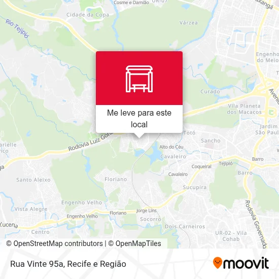 Rua Vinte 95a mapa
