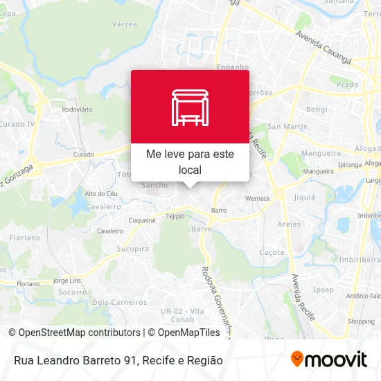 Rua Leandro Barreto 91 mapa