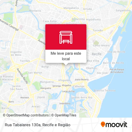 Rua Tabaiares 130a mapa
