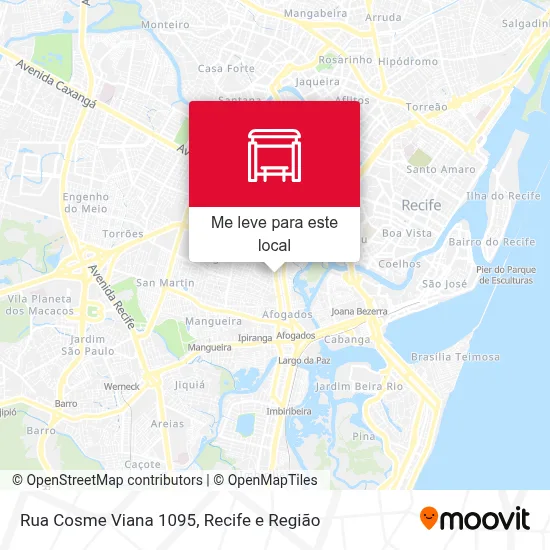 Rua Cosme Viana 1095 mapa