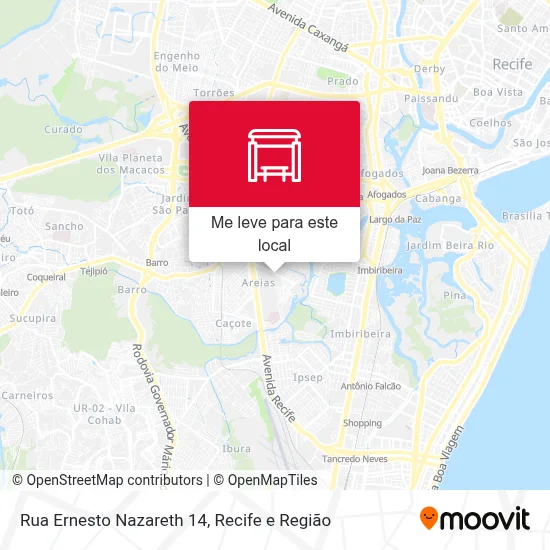 Rua Ernesto Nazareth 14 mapa
