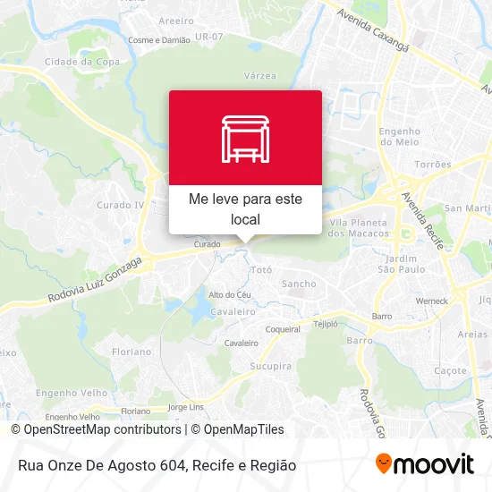 Rua Onze De Agosto 604 mapa