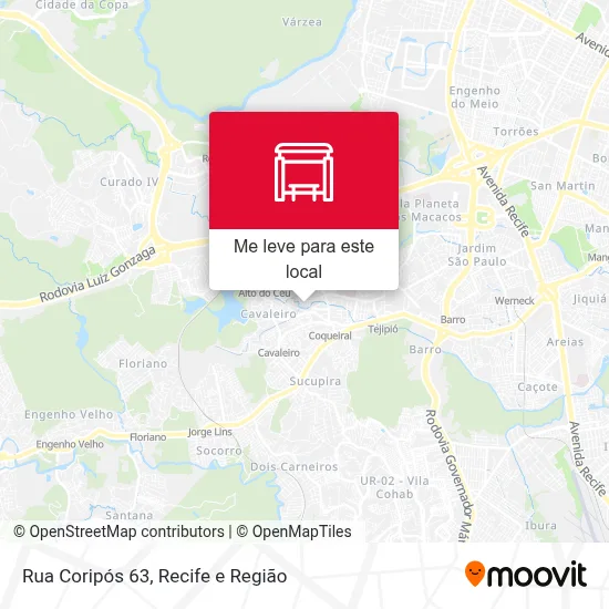 Rua Coripós 63 mapa