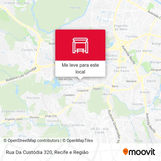 Rua Da Custódia 320 mapa