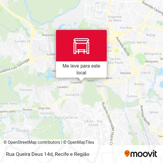 Rua Queira Deus 14d mapa