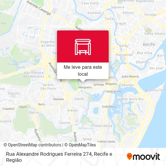 Rua Alexandre Rodrigues Ferreira 274 mapa