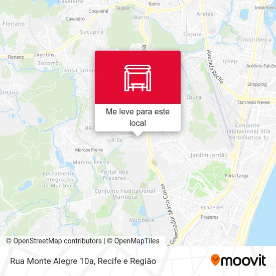 Rua Monte Alegre 10a mapa
