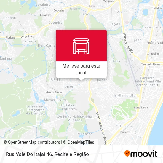 Rua Vale Do Itajaí 46 mapa