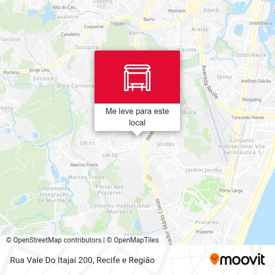 Rua Vale Do Itajaí 200 mapa