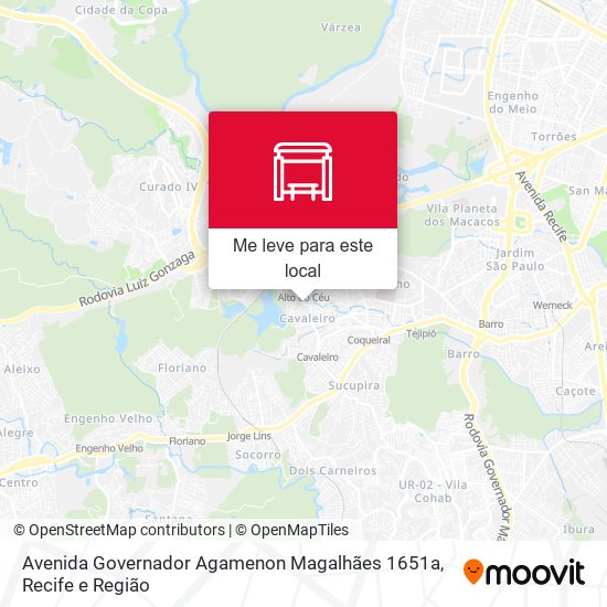 Avenida Governador Agamenon Magalhães 1651a mapa