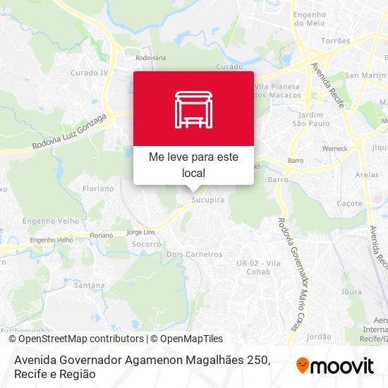 Avenida Governador Agamenon Magalhães 250 mapa