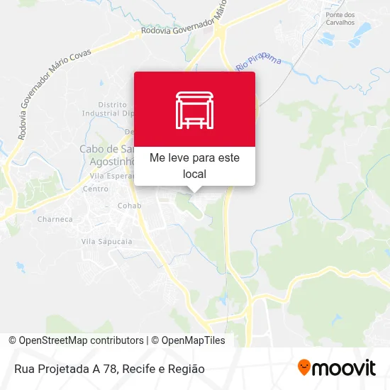Rua Projetada A 78 mapa