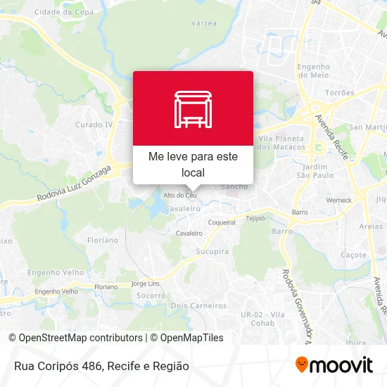 Rua Coripós 486 mapa