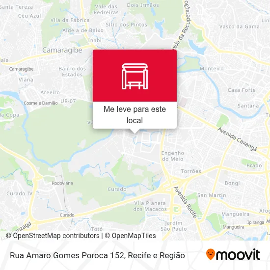 Rua Amaro Gomes Poroca 152 mapa