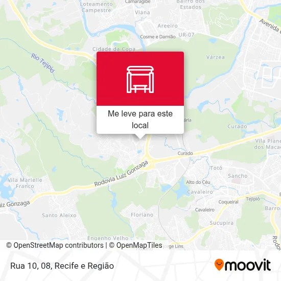 Rua 10, 08 mapa