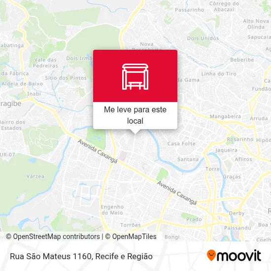 Rua São Mateus 1160 mapa
