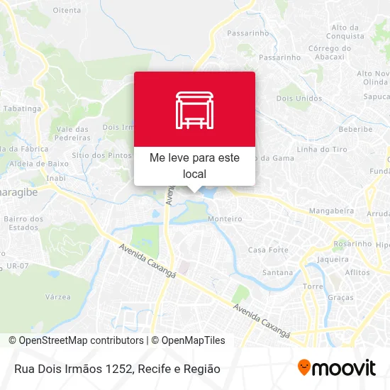 Rua Dois Irmãos 1252 mapa