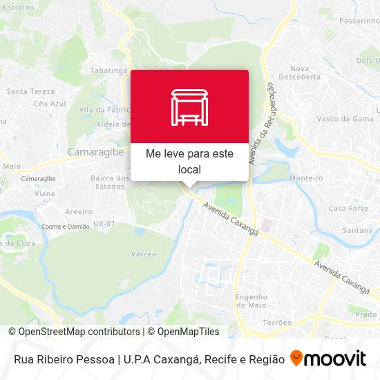 Rua Ribeiro Pessoa | U.P.A Caxangá mapa