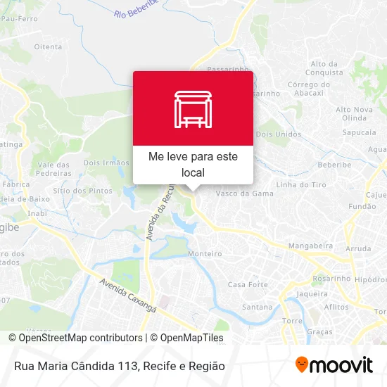 Rua Maria Cândida 113 mapa