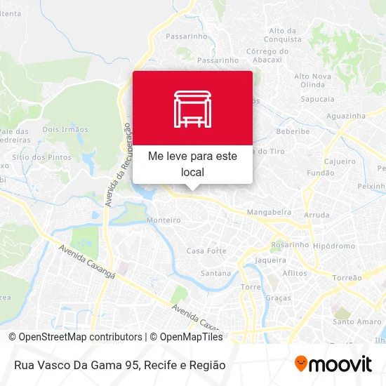 Rua Vasco Da Gama 95 mapa