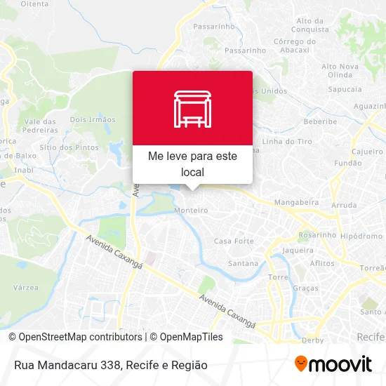 Rua Mandacaru 338 mapa