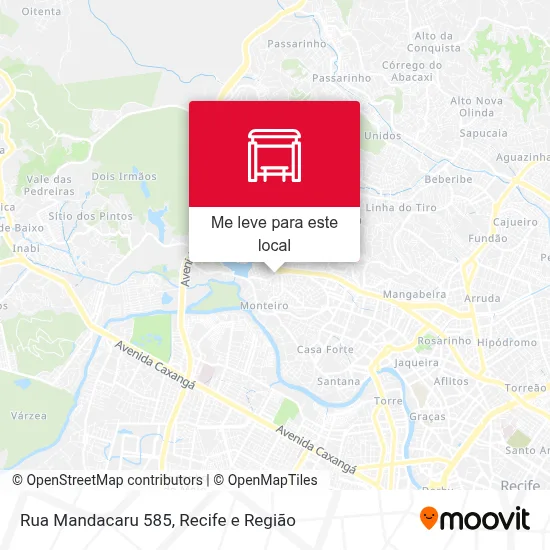 Rua Mandacaru 585 mapa