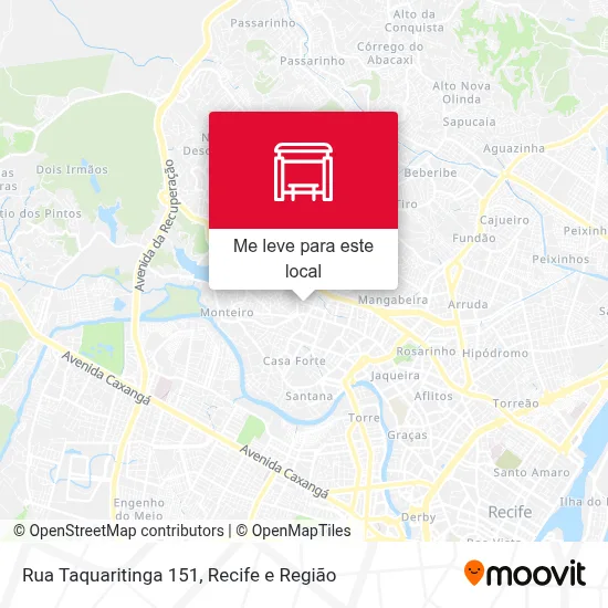 Rua Taquaritinga 151 mapa