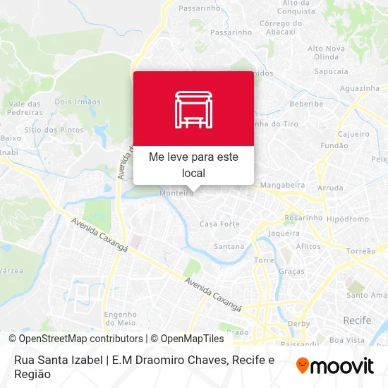 Rua Santa Izabel | E.M Draomiro Chaves mapa