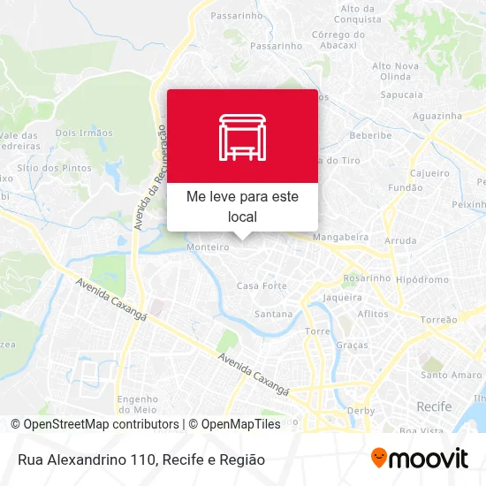 Rua Alexandrino 110 mapa
