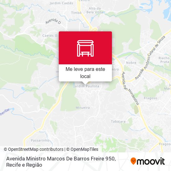 Avenida Ministro Marcos De Barros Freire 950 mapa