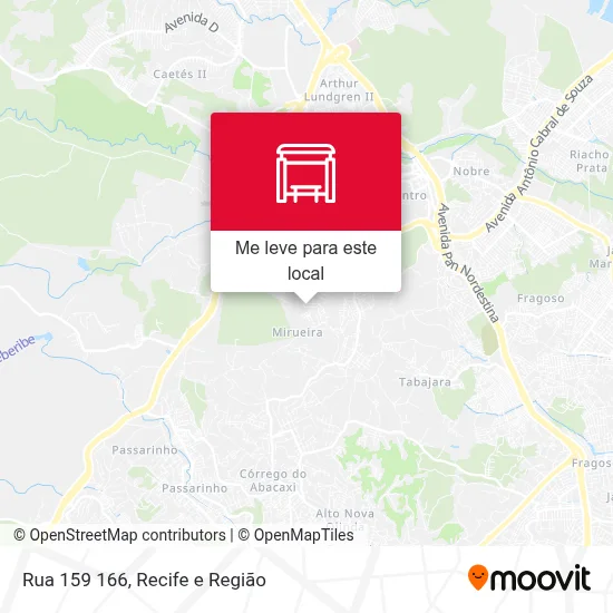 Rua 159 166 mapa