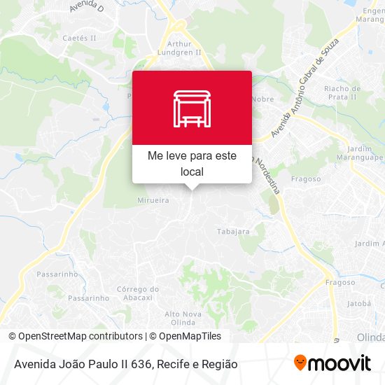 Avenida João Paulo II 636 mapa