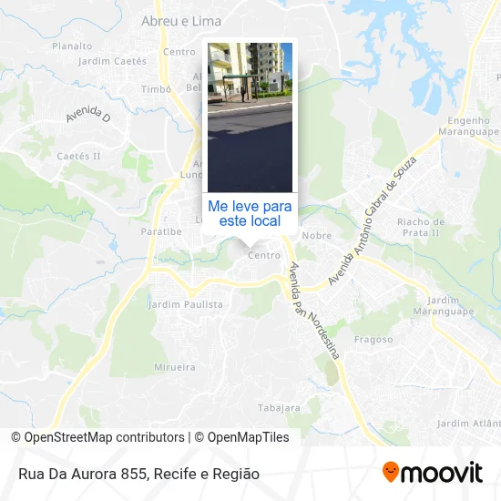 Rua Da Aurora 855 mapa