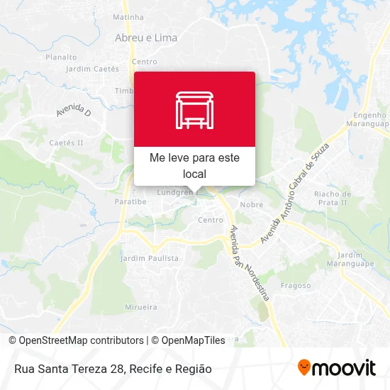 Rua Santa Tereza 28 mapa