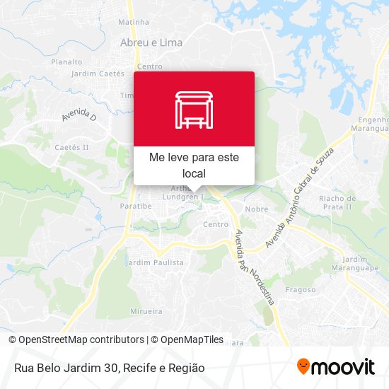 Rua Belo Jardim 30 mapa