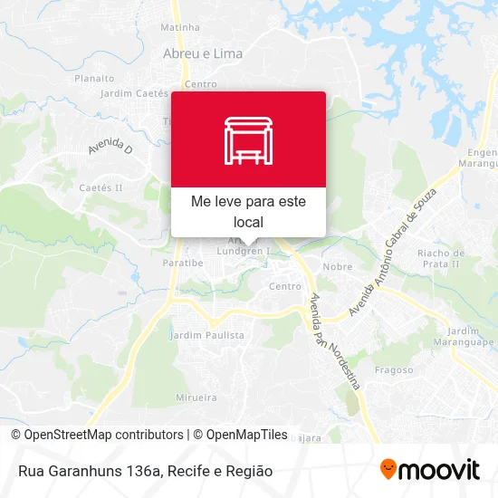 Rua Garanhuns 136a mapa