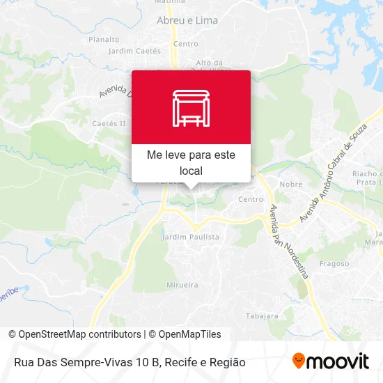 Rua Das Sempre-Vivas 10 B mapa