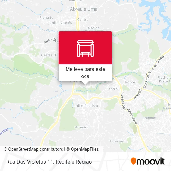 Rua Das Violetas 11 mapa