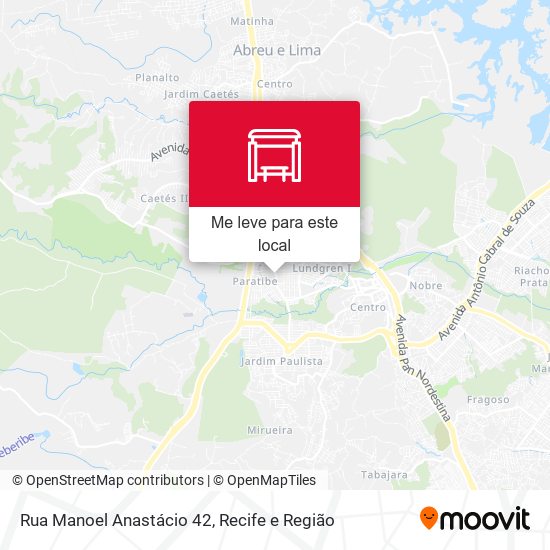 Rua Manoel Anastácio 42 mapa