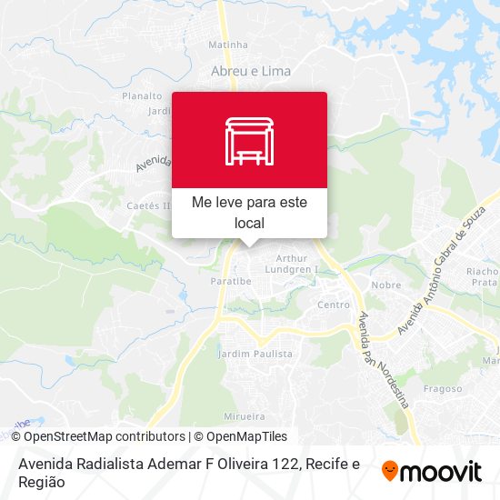 Avenida Radialista Ademar F Oliveira 122 mapa