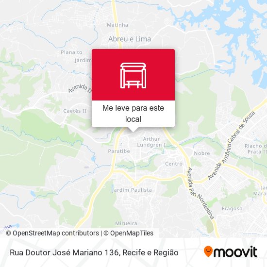 Rua Doutor José Mariano 136 mapa