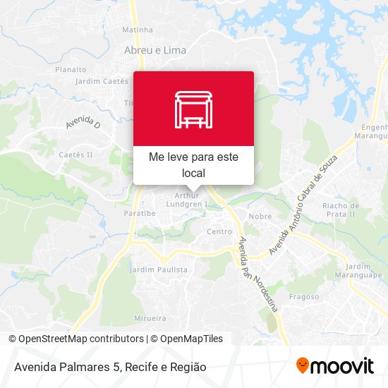 Avenida Palmares 5 mapa
