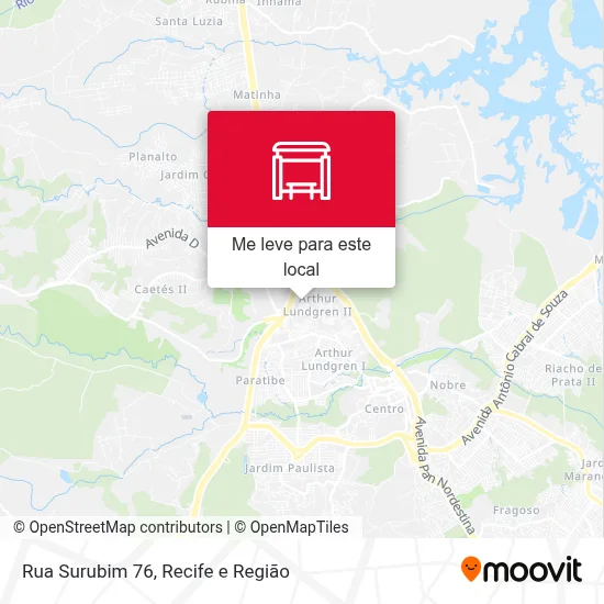Rua Surubim 76 mapa