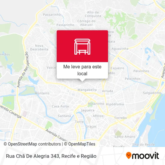 Rua Chã De Alegria 343 mapa