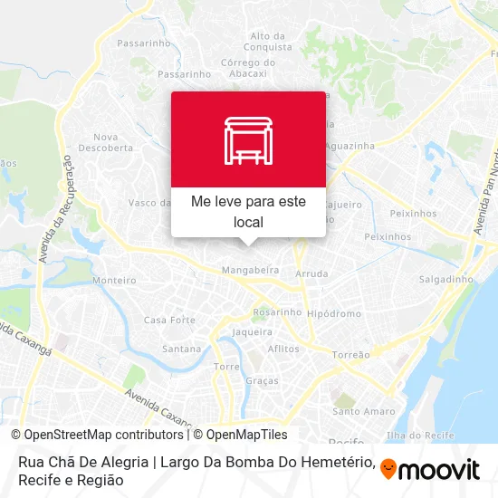 Rua Chã De Alegria | Largo Da Bomba Do Hemetério mapa