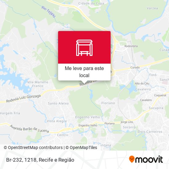 Br-232, 1218 mapa