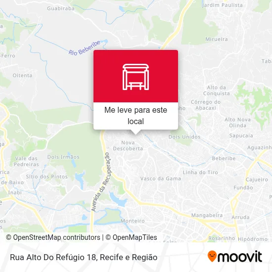 Rua Alto Do Refúgio 18 mapa