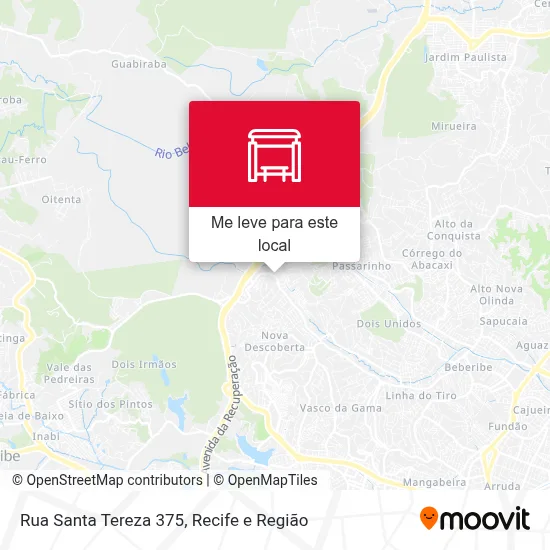Rua Santa Tereza 375 mapa