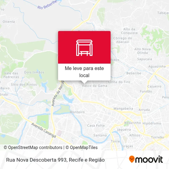 Rua Nova Descoberta 993 mapa